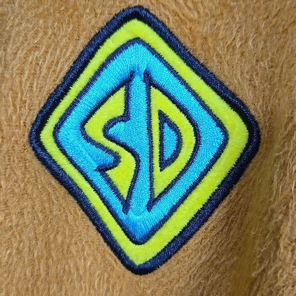 Scooby-Doo Hooded Robe Kids Unisex Fleece Bathrobe Belted Boys Girls Brown Dog - Picture 8 of 15